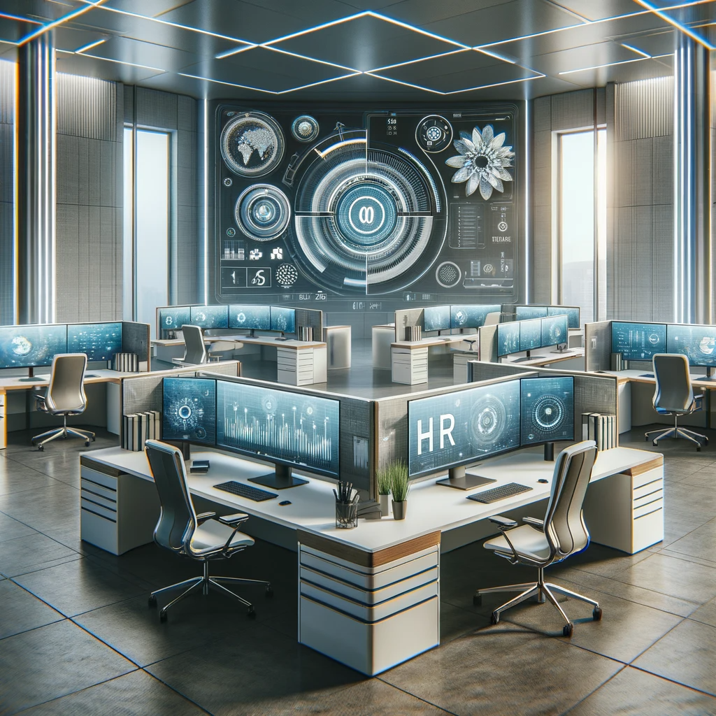 A modern, efficient HR office environment